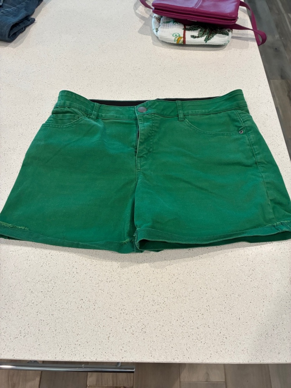 Westbound Bright Green Women's Jean Shorts